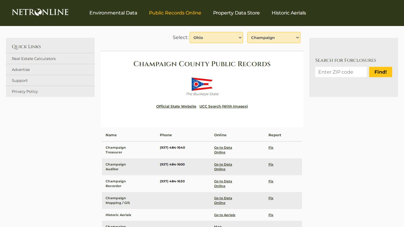 Champaign County Public Records - NETROnline.com